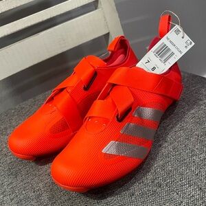 Adidas The Indoor Cycling Athletic Shoes 3 Bolt Men's Size 7 Orange IE7016
